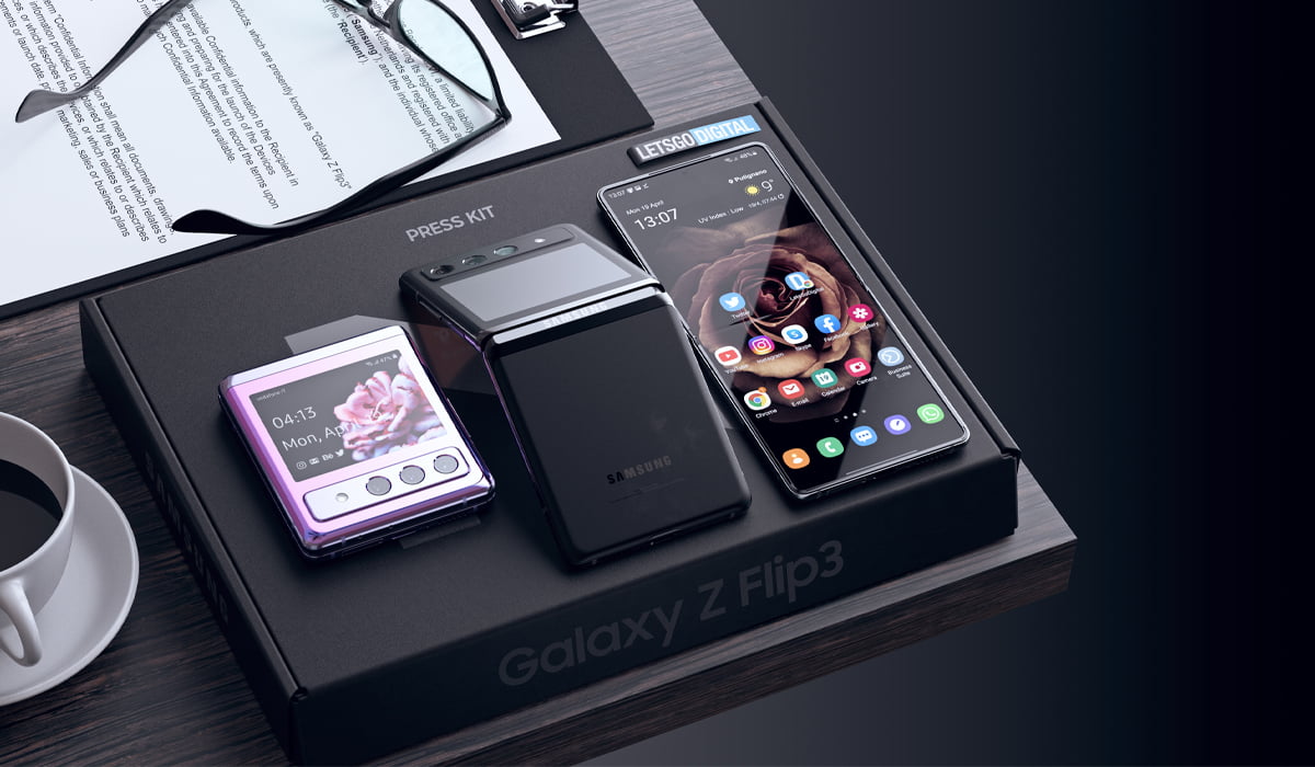 Lộ diện hình ảnh thiết kế của Galaxy Z Flip 3